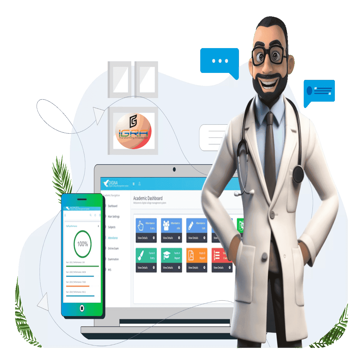 IGRA Institute CRM Software Dashboard